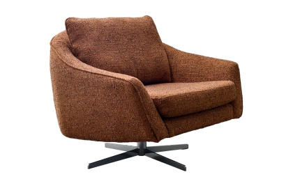Bowen Fabric Lounger Swivel Chair Bowen Fabric Lounger Swivel Chair