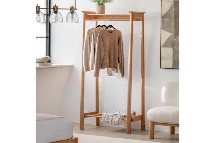 Gallery Direct Wycombe Oak Open Wardrobe Gallery Direct Wycombe Oak Open Wardrobe