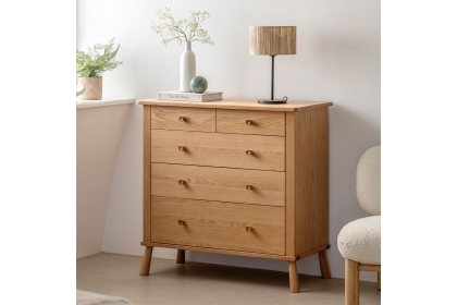 Gallery Direct Wycombe Oak 5 Drawer Chest of Drawers Gallery Direct Wycombe Oak 5 Drawer Chest of Drawers