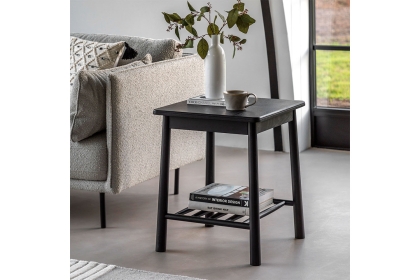 Gallery Direct Wycombe Black Oak Side Table Gallery Direct Wycombe Black Oak Side Table