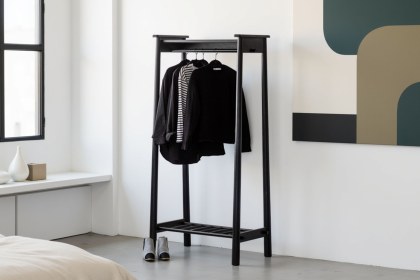 Gallery Direct Wycombe Black Oak Open Wardrobe Gallery Direct Wycombe Black Oak Open Wardrobe