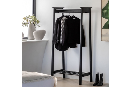 Gallery Direct Wycombe Black Oak Open Wardrobe Gallery Direct Wycombe Black Oak Open Wardrobe