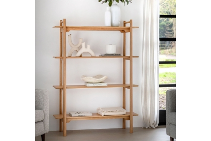 Gallery Direct Wycombe Oak Open Display Bookcase Gallery Direct Wycombe Oak Open Display Bookcase