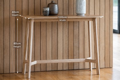 Gallery Direct Madrid Console Table in Oak Gallery Direct Madrid Console Table in Oak