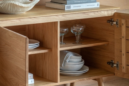 Gallery Direct Madrid Sideboard in Oak Gallery Direct Madrid Sideboard in Oak