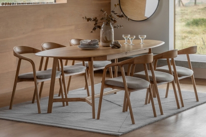 Gallery Direct Madrid Extending Dining Table in Oak Gallery Direct Madrid Extending Dining Table in Oak