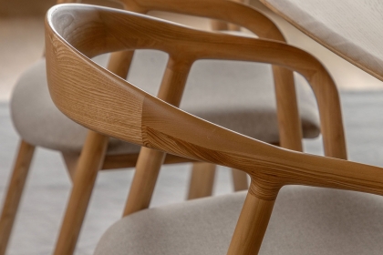 Gallery Direct Madrid Upholstered Dining Chair in Oak (Pair) Gallery Direct Madrid Upholstered Dining Chair in Oak (Pair)