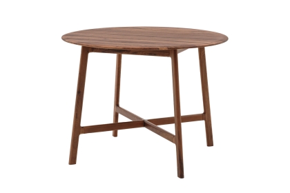 Gallery Direct Madrid Round Dining Table in Walnut Gallery Direct Madrid Round Dining Table in Walnut