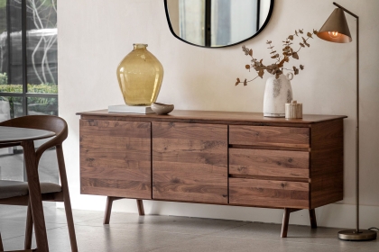 Gallery Direct Madrid Large Sideboard in Walnut Gallery Direct Madrid Large Sideboard in Walnut