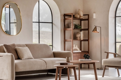 Gallery Direct Madrid Open Display in Walnut Gallery Direct Madrid Open Display in Walnut