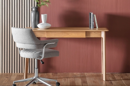 Gallery Direct Madrid 1 Drawer Desk in Oak Gallery Direct Madrid 1 Drawer Desk in Oak