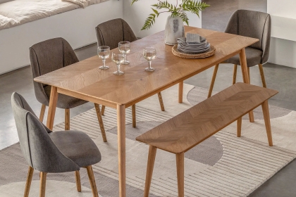 Gallery Direct Milano Oak Extending Dining Table Gallery Direct Milano Oak Extending Dining Table