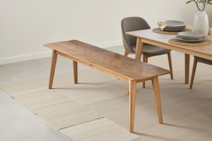 Gallery Direct Milano Oak Dining Bench Gallery Direct Milano Oak Dining Bench