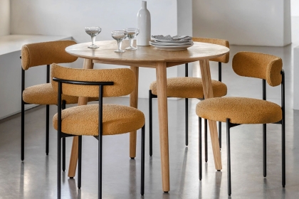 Gallery Direct Milano Oak Round Dining Table Gallery Direct Milano Oak Round Dining Table