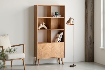 Gallery Direct Milano Oak 2 Door Open Display Gallery Direct Milano Oak 2 Door Open Display