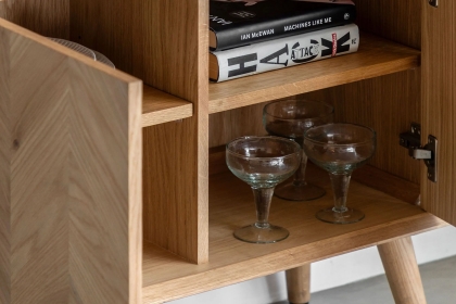 Gallery Direct Milano Oak 2 Door Open Display Gallery Direct Milano Oak 2 Door Open Display