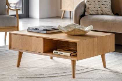 Gallery Direct Milano Oak Drawer Coffee Table Gallery Direct Milano Oak Drawer Coffee Table