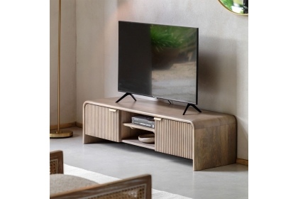 Gallery Direct Colonna Mango Wood Media TV Unit Gallery Direct Colonna Mango Wood Media TV Unit