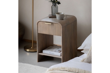 Gallery Direct Colonna Mango Wood Small Bedside Table Gallery Direct Colonna Mango Wood Small Bedside Table