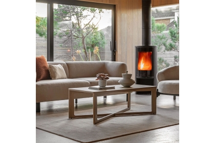 Gallery Direct Panelled Smoked Oak Coffee Table Gallery Direct Panelled Smoked Oak Coffee Table