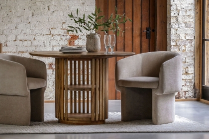 Gallery Direct Voss Mango Wood Slatted Dining Table Gallery Direct Voss Mango Wood Slatted Dining Table