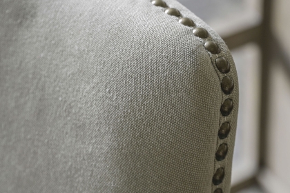 Gallery Direct Set of 2 Rex Dining Chairs in Cement Linen Gallery Direct Set of 2 Rex Dining Chairs in Cement Linen