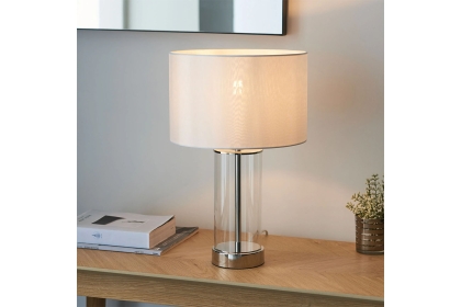 Gallery Direct Lessina Table Lamp Nickel Gallery Direct Lessina Table Lamp Nickel