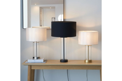 Gallery Direct Lessina Table Lamp Nickel Gallery Direct Lessina Table Lamp Nickel
