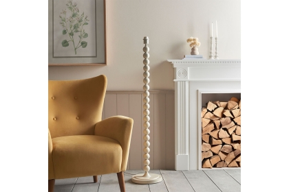 Gallery Direct Higgledy Floor Lamp Base Gloss Almond White Paint Gallery Direct Higgledy Floor Lamp Base Gloss Almond White Paint