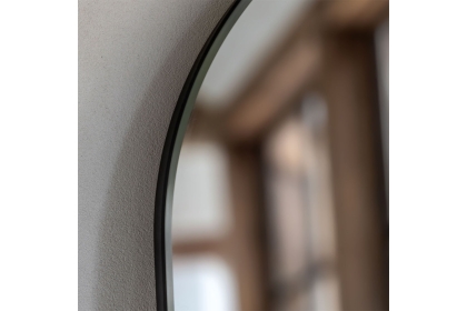Gallery Direct Holworth Arch Mirror Black 450x35x1500mm Gallery Direct Holworth Arch Mirror Black 450x35x1500mm