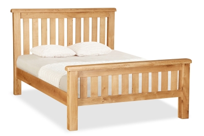 Salisbury Waxed Premium Oak Slatted Bed Frame Salisbury Waxed Premium Oak Slatted Bed Frame