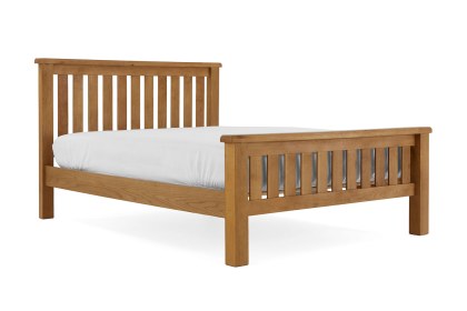 Salisbury Waxed Premium Oak Slatted Bed Frame Salisbury Waxed Premium Oak Slatted Bed Frame