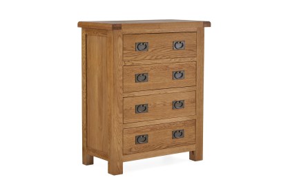Salisbury Waxed Premium Oak 4 Drawer Chest Of Drawers Salisbury Waxed Premium Oak 4 Drawer Chest Of Drawers