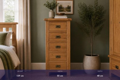 Salisbury Waxed Premium Oak Tallboy Chest Of Drawers Salisbury Waxed Premium Oak Tallboy Chest Of Drawers