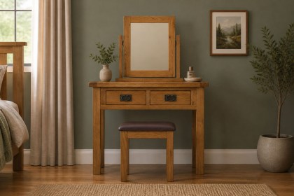 Salisbury Waxed Premium Oak Vanity Mirror Salisbury Waxed Premium Oak Vanity Mirror