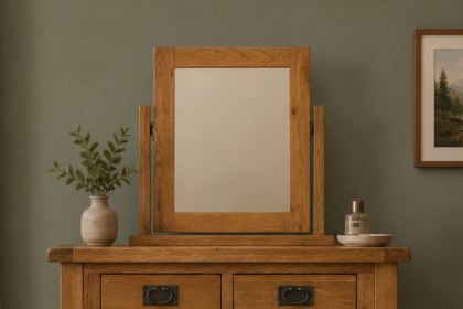 Salisbury Waxed Premium Oak Vanity Mirror Salisbury Waxed Premium Oak Vanity Mirror