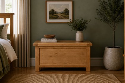Salisbury Waxed Premium Oak Storage Box Salisbury Waxed Premium Oak Storage Box