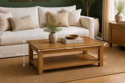 Salisbury Waxed Premium Oak Large Coffee Table Salisbury Waxed Premium Oak Large Coffee Table