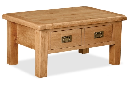 Salisbury Waxed Premium Oak Coffee Table With Drawer Salisbury Waxed Premium Oak Coffee Table With Drawer
