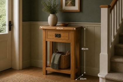 Salisbury Waxed Premium Oak Telephone Table Salisbury Waxed Premium Oak Telephone Table