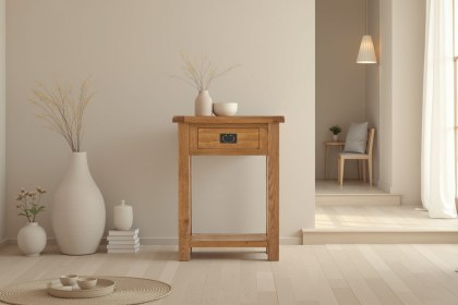 Salisbury Waxed Premium Oak Telephone Table Salisbury Waxed Premium Oak Telephone Table