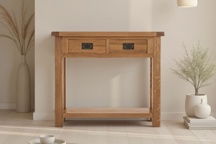 Salisbury Waxed Premium Oak Console Table Salisbury Waxed Premium Oak Console Table