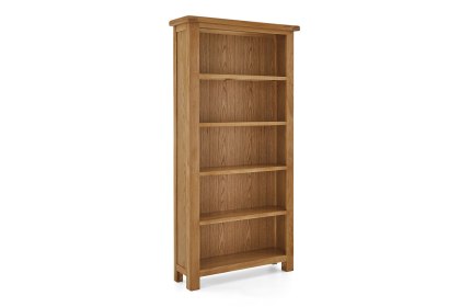 Salisbury Waxed Premium Oak Large Bookcase - Self Assembly Salisbury Waxed Premium Oak Large Bookcase - Self Assembly