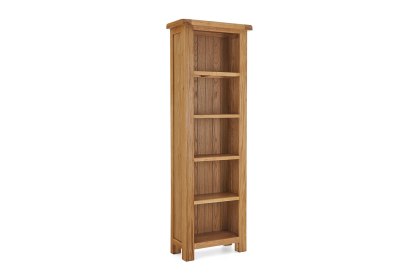 Salisbury Waxed Premium Oak Slim Bookcase - Self Assembly Salisbury Waxed Premium Oak Slim Bookcase - Self Assembly