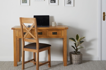 Salisbury Waxed Premium Oak Single Desk Salisbury Waxed Premium Oak Single Desk