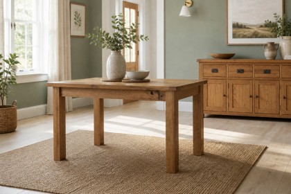 Salisbury Waxed Premium Oak Compact Extending Dining Table Salisbury Waxed Premium Oak Compact Extending Dining Table