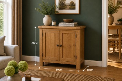 Salisbury Waxed Premium Oak Mini Cupboard Salisbury Waxed Premium Oak Mini Cupboard