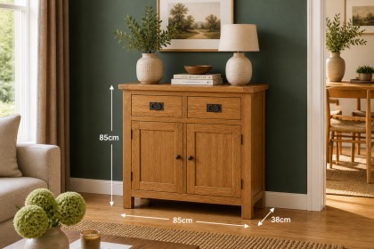 Salisbury Waxed Premium Oak Mini Sideboard Salisbury Waxed Premium Oak Mini Sideboard