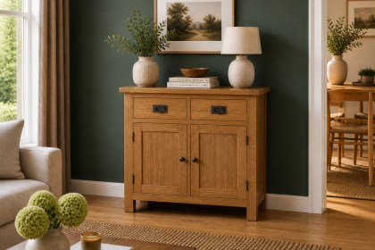Salisbury Waxed Premium Oak Mini Sideboard Salisbury Waxed Premium Oak Mini Sideboard