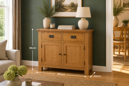 Salisbury Waxed Premium Oak Small Sideboard Salisbury Waxed Premium Oak Small Sideboard